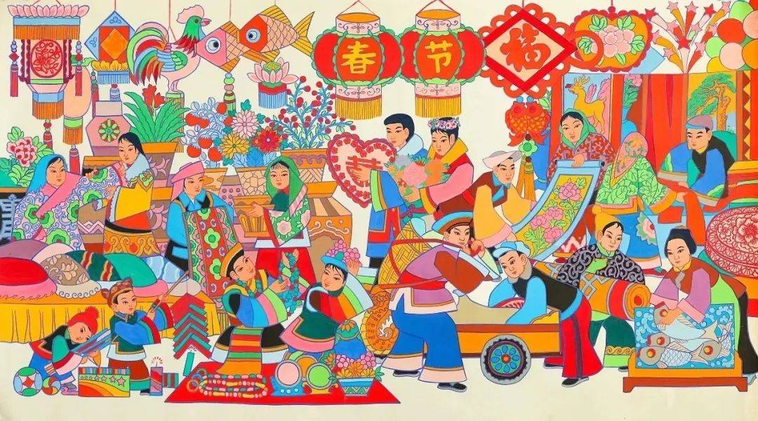 仇士鹏丨赶年集_灯笼_糖浆_时候