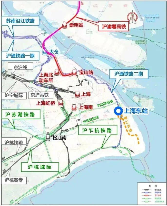 上海市高铁站地图图片