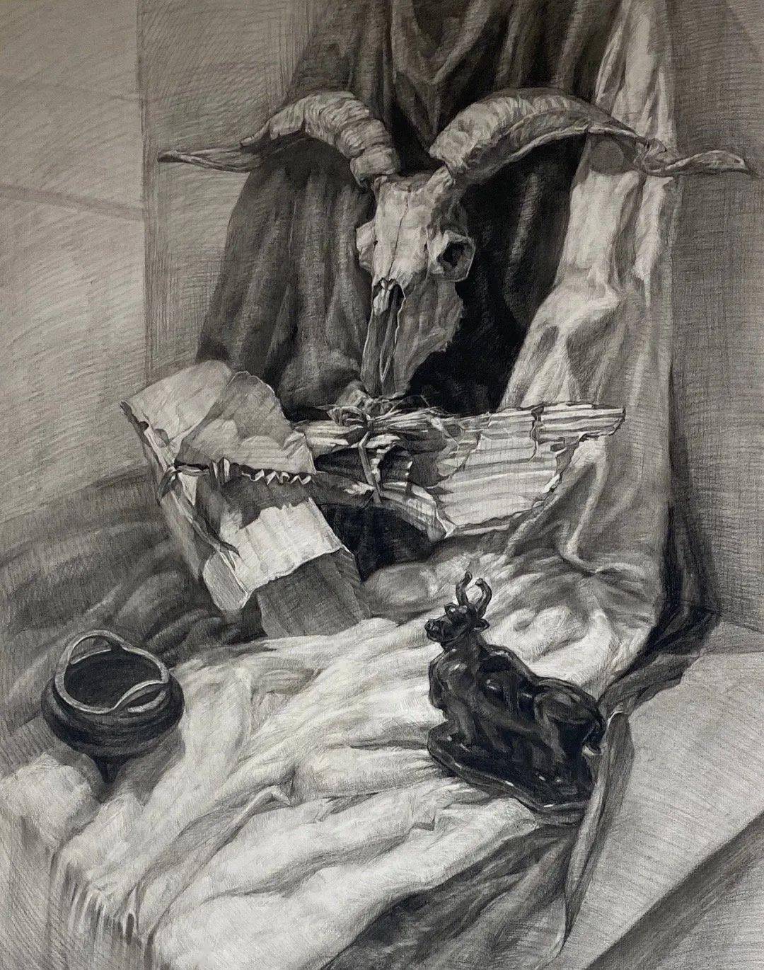 四川美术学院附中,学生素描精选_smdsart_声明_网络