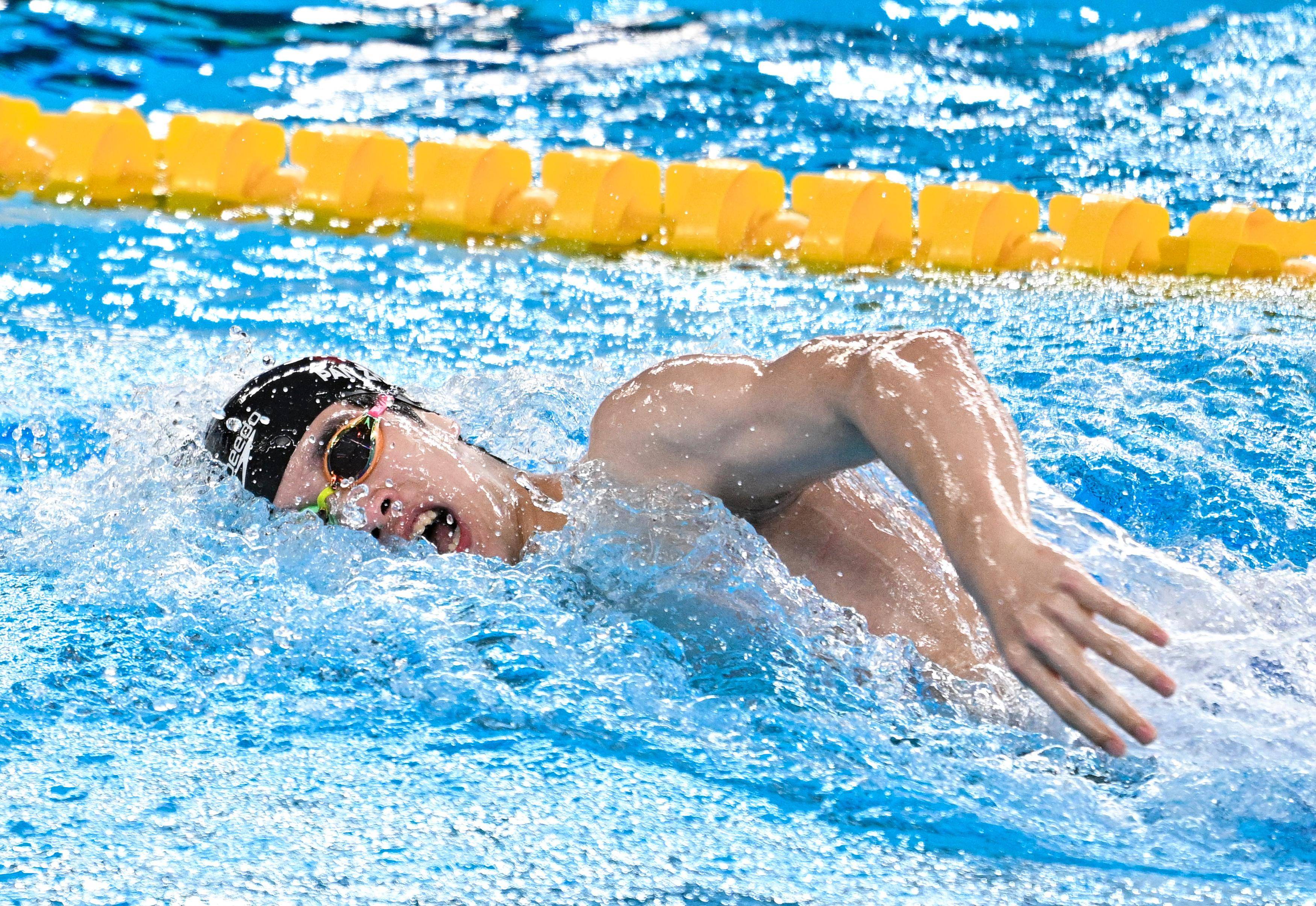 (游泳世锦赛)游泳——中国队夺得男子4x200米自由泳接力冠军