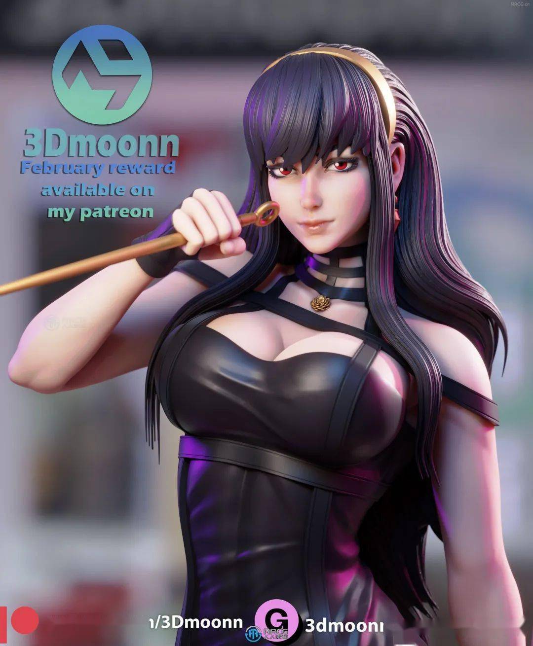 约尔·福杰《间谍过家家》动漫角色雕刻3d打印模型_专区_杀手_html