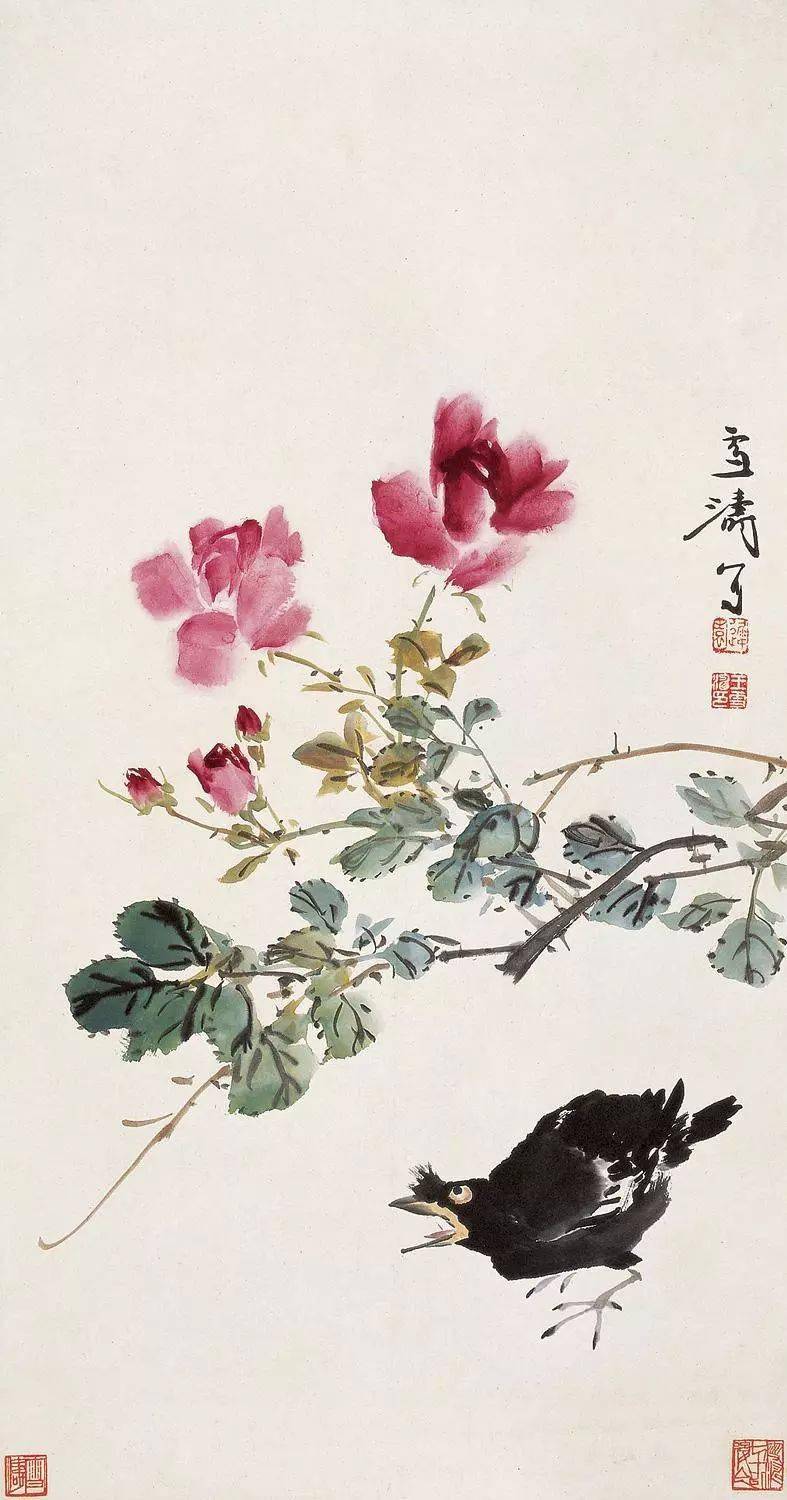 品读|王雪涛小写意花鸟_绘画_老人家_齐白石