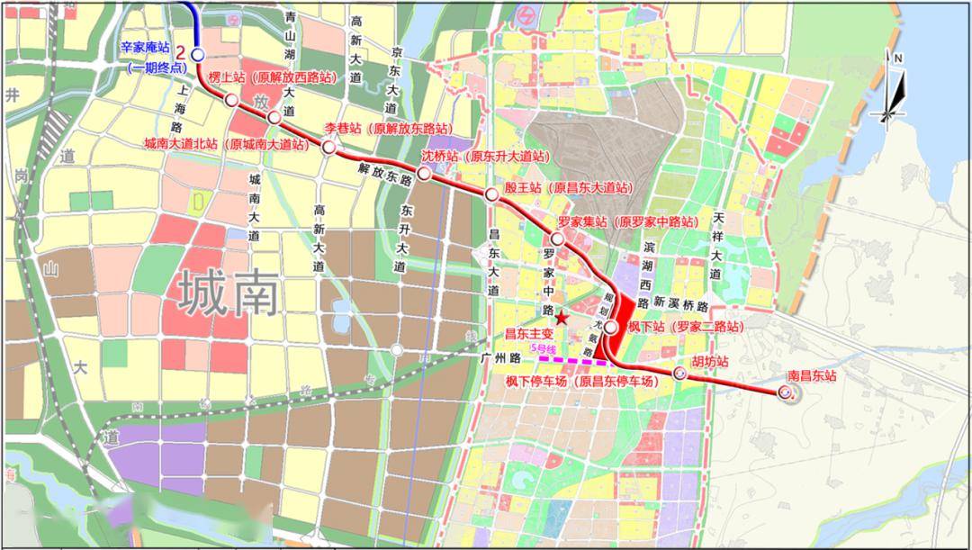 赣州地铁2号线规划图图片