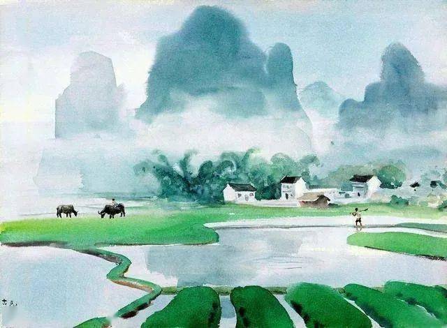 润物细无声 | 古元·关于春天的水彩画欣赏