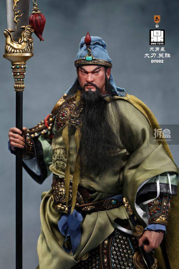 z dingtoys 天勇星大刀 关胜 水浒传 马军五虎将 1/6可动人偶_牛皮