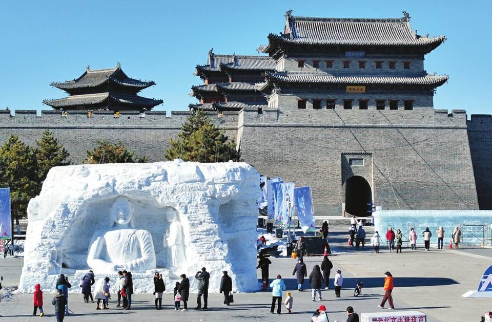 冰雪门头图片