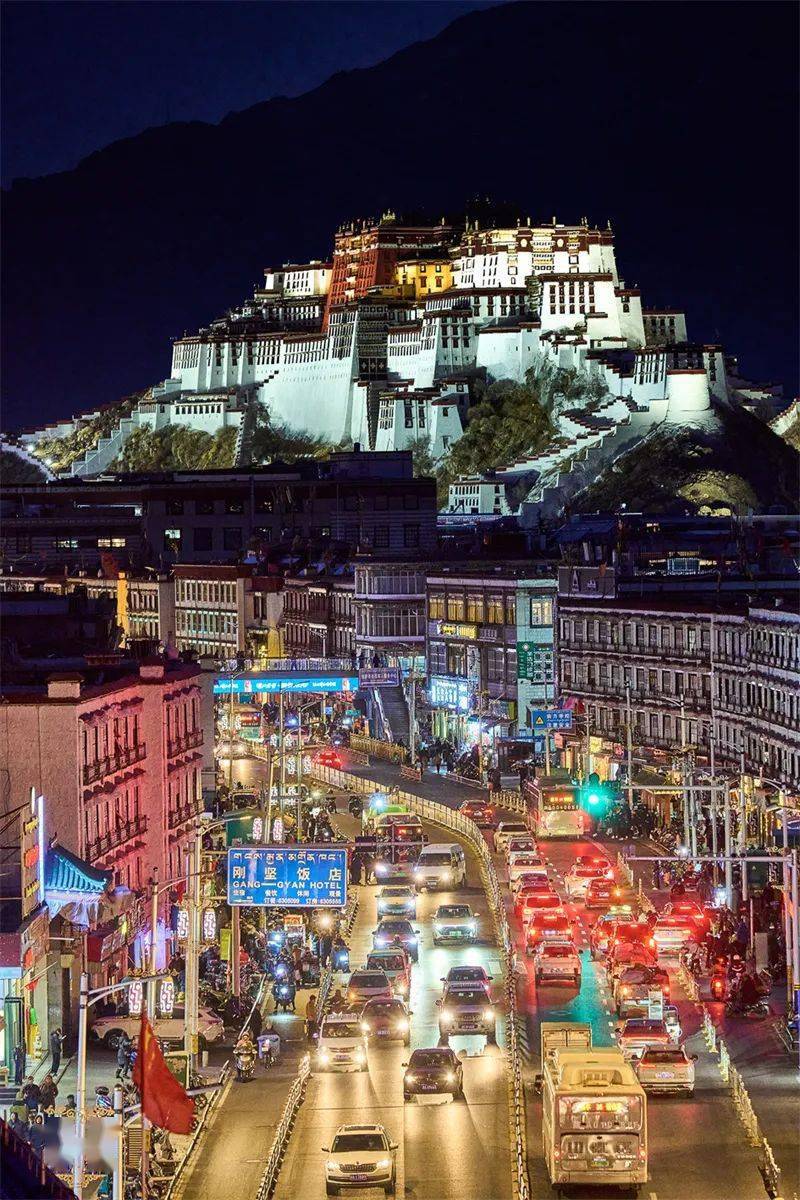 夜幕下的布达拉宫_进行_画面_镜头