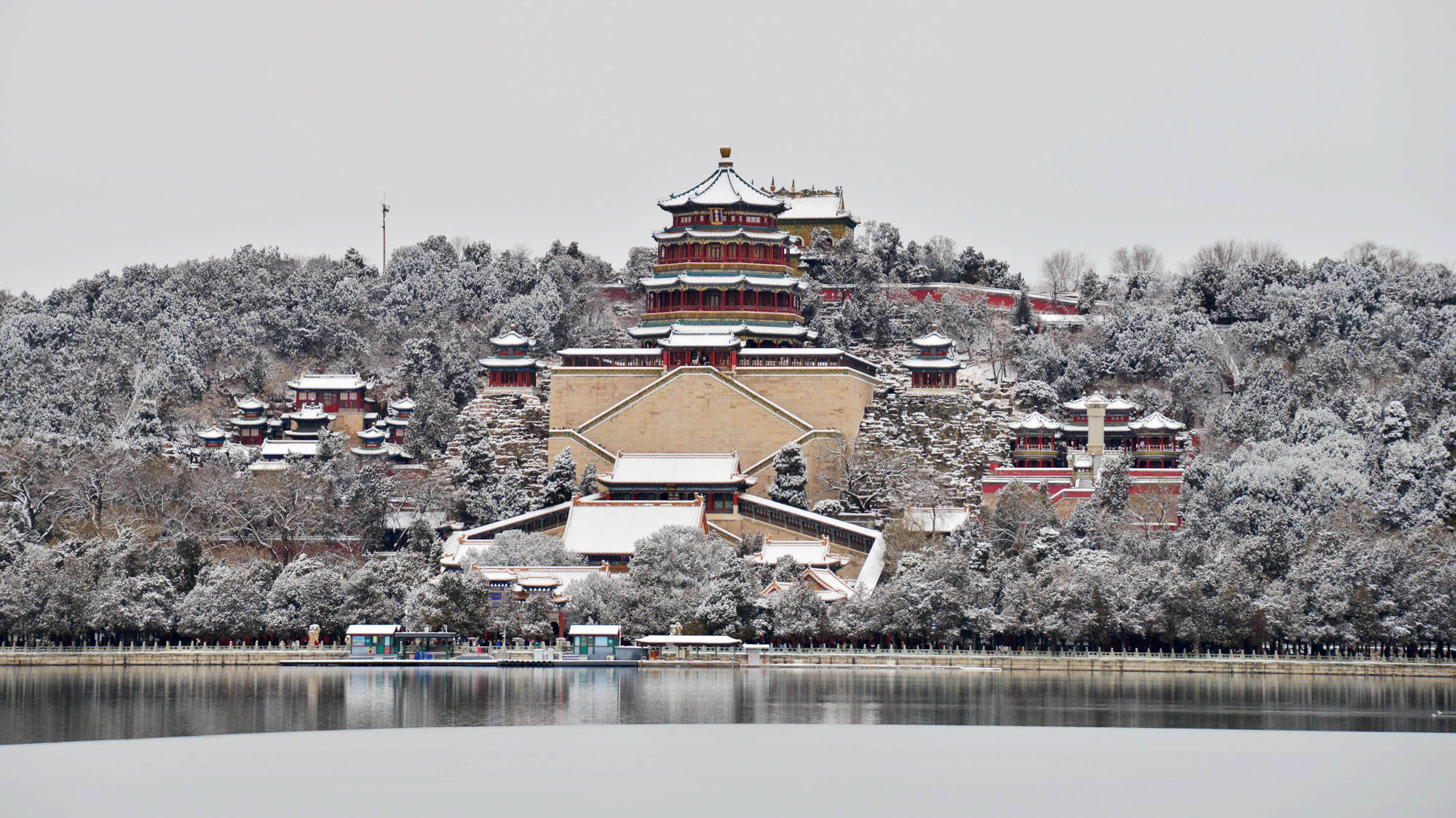 颐和园拍雪景最佳位置图片