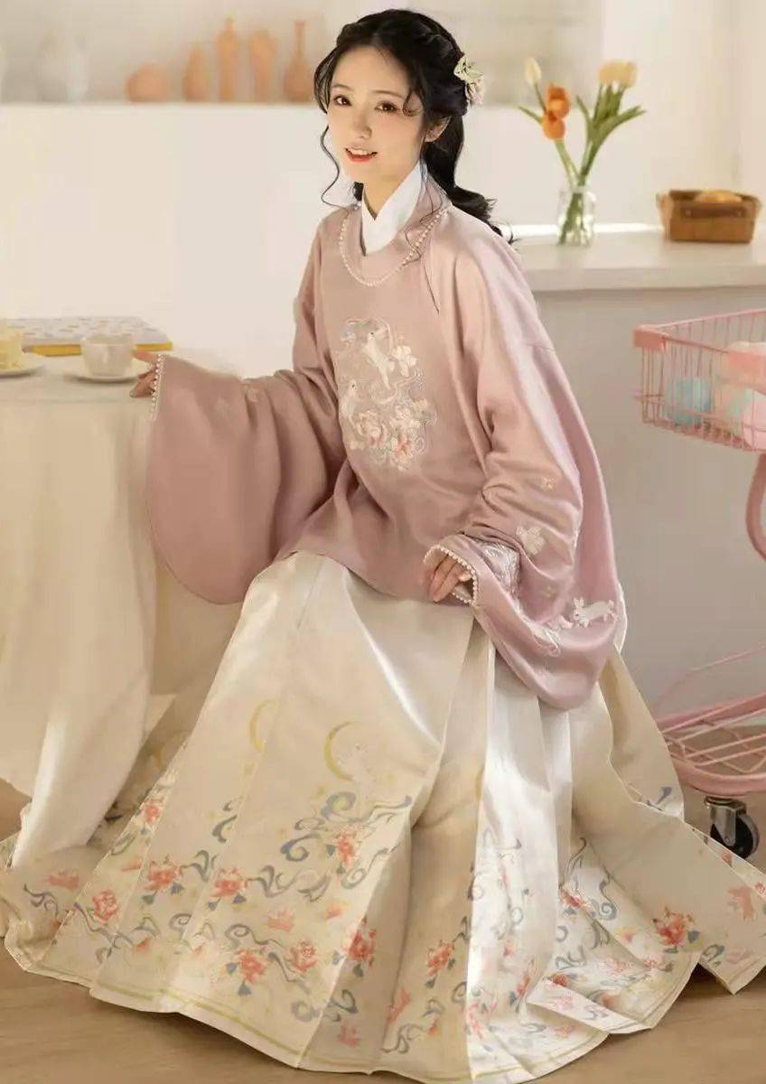 汉服袄裙-结构纸样裁剪图&科普!_裙子_清代_月华