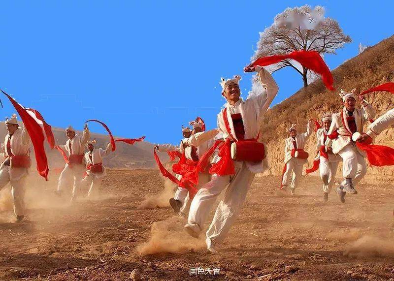 热情奔放的安塞腰鼓