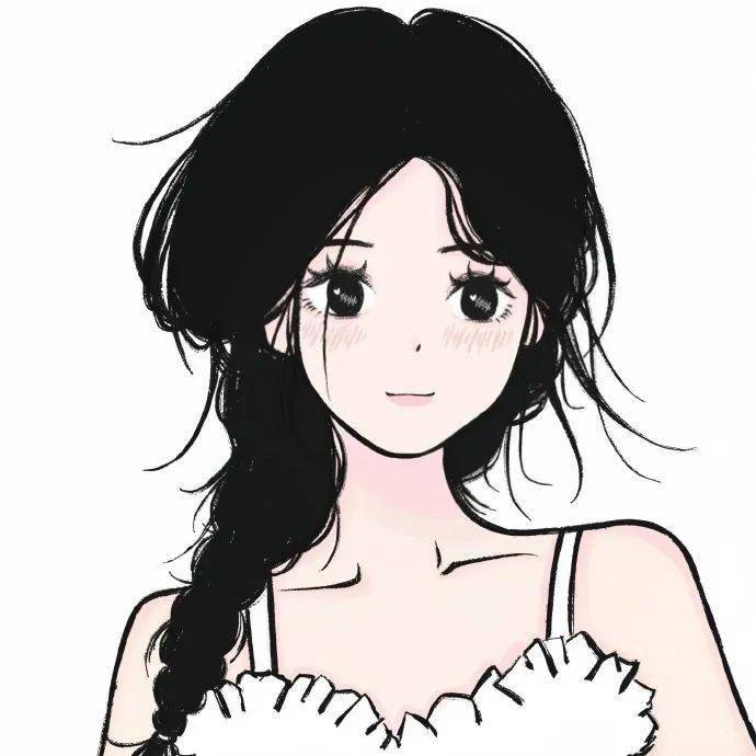 手绘情侣头像,好甜!_文章_好好学习_氛围