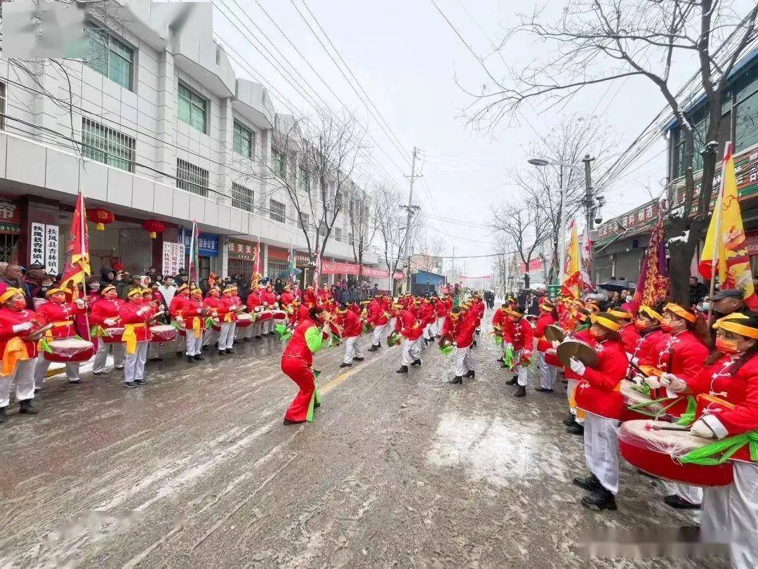 【元宵节】扶风县杏林镇秧歌社火庆新春 锣鼓喧天闹元宵_彩车_文化