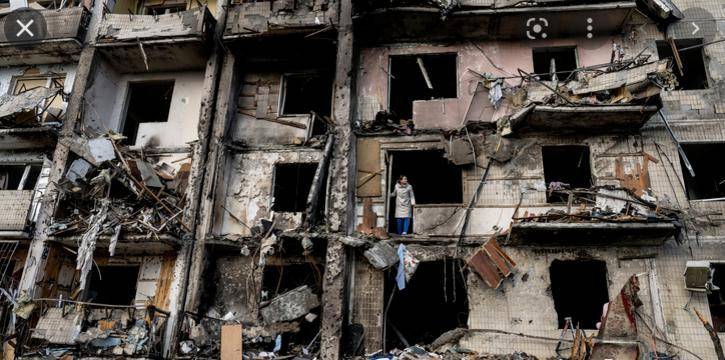乌克兰城市废墟图片