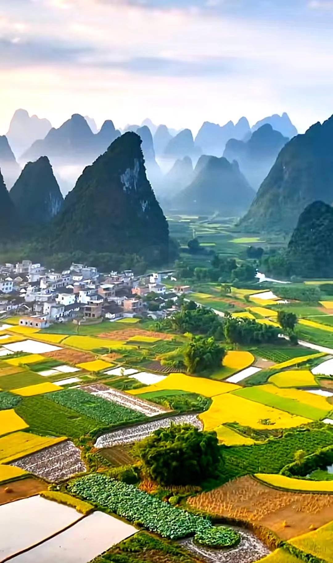 (配图诗·万峰林)我想象的幸福_林春景_大地_远山