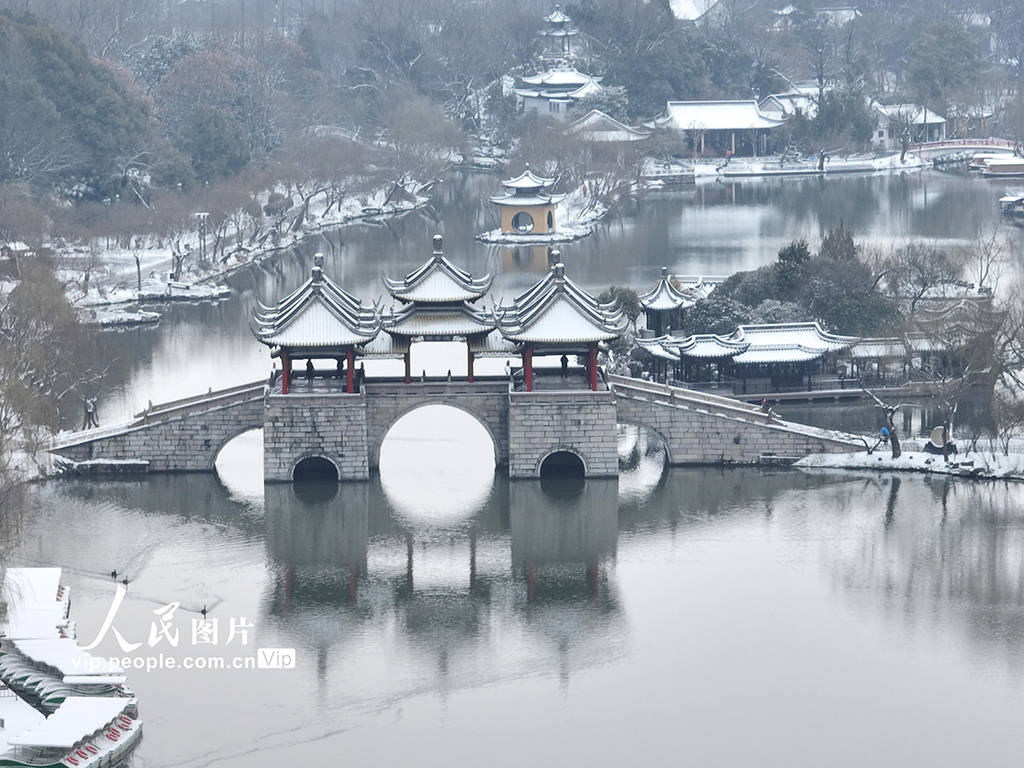 江苏扬州:瘦西湖雪景如画_频道_景色_图片