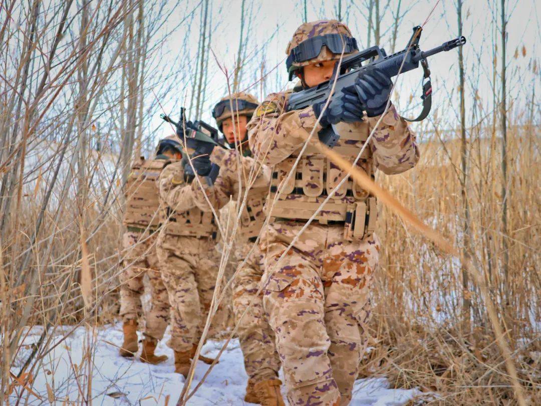 北疆练兵场丨春寒凌霜斗志强 血性胆气燃沙场_训练_实战_军人
