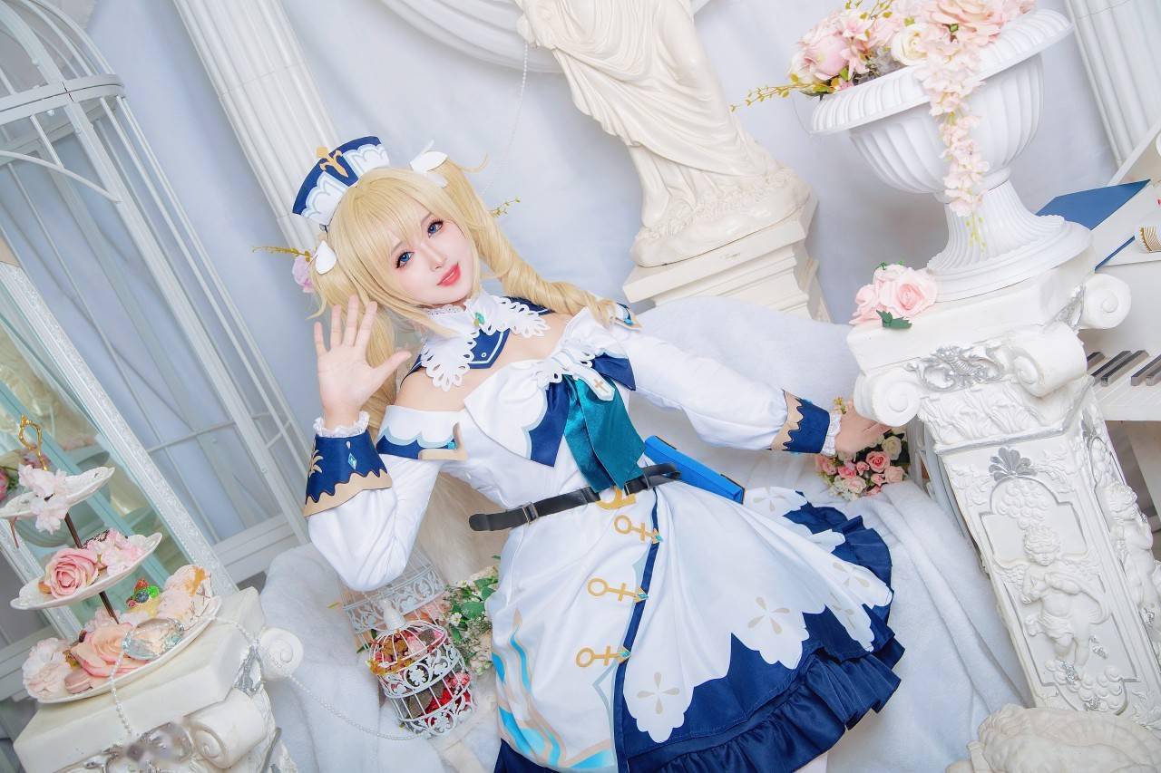 原神cos~ 芭芭拉冲呀~!_图片_虚空_来源