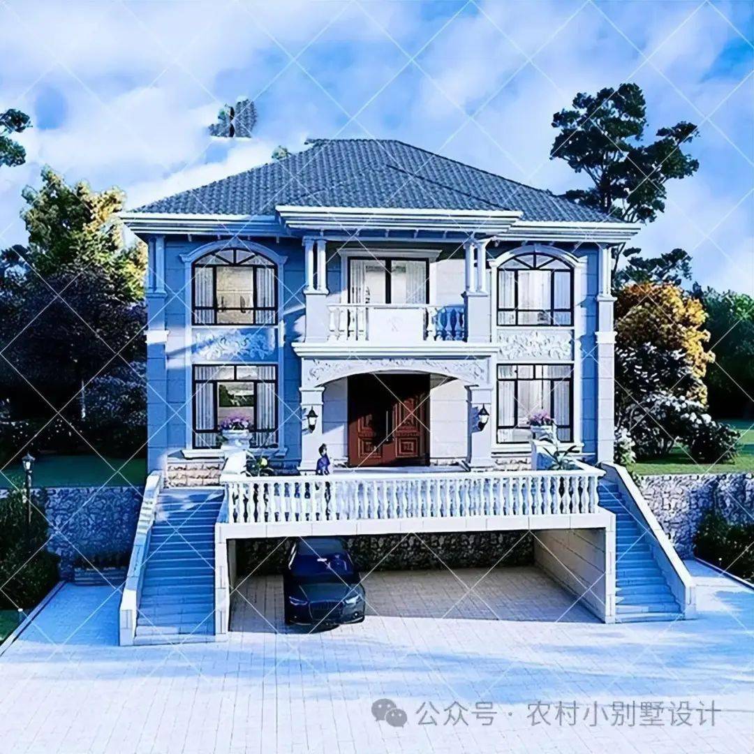 20款带架空层自建房别墅,梅雨天让你不再受困扰_农村_防潮_设计