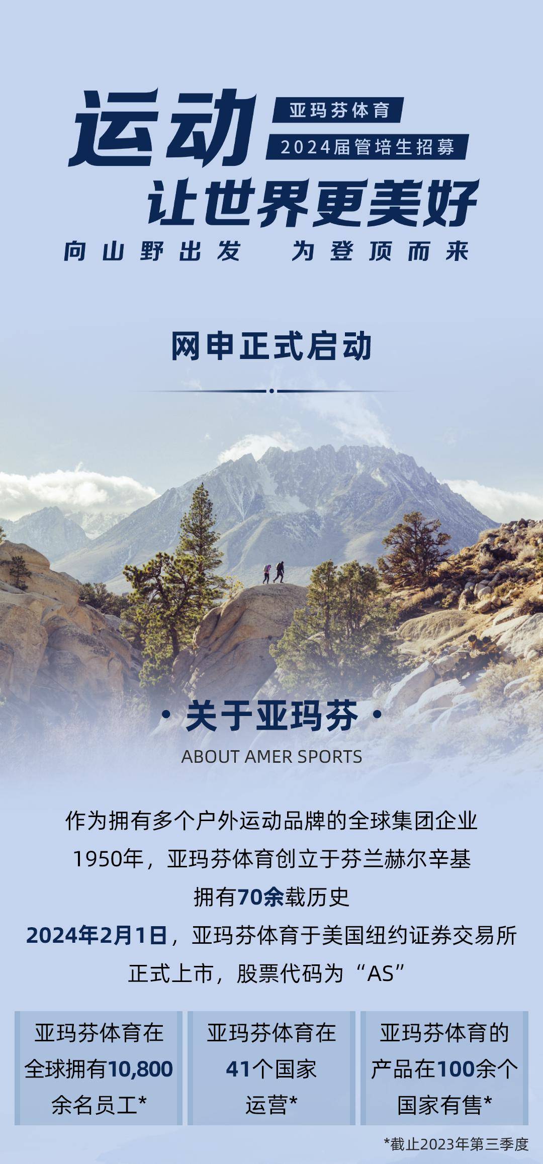 招聘| 亚玛芬体育2024届管培生招募网申正式开启!_zbb_shu_内容