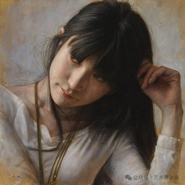日本写实油画大师"小尾修"笔下的少女_冷军小_绘画_路程