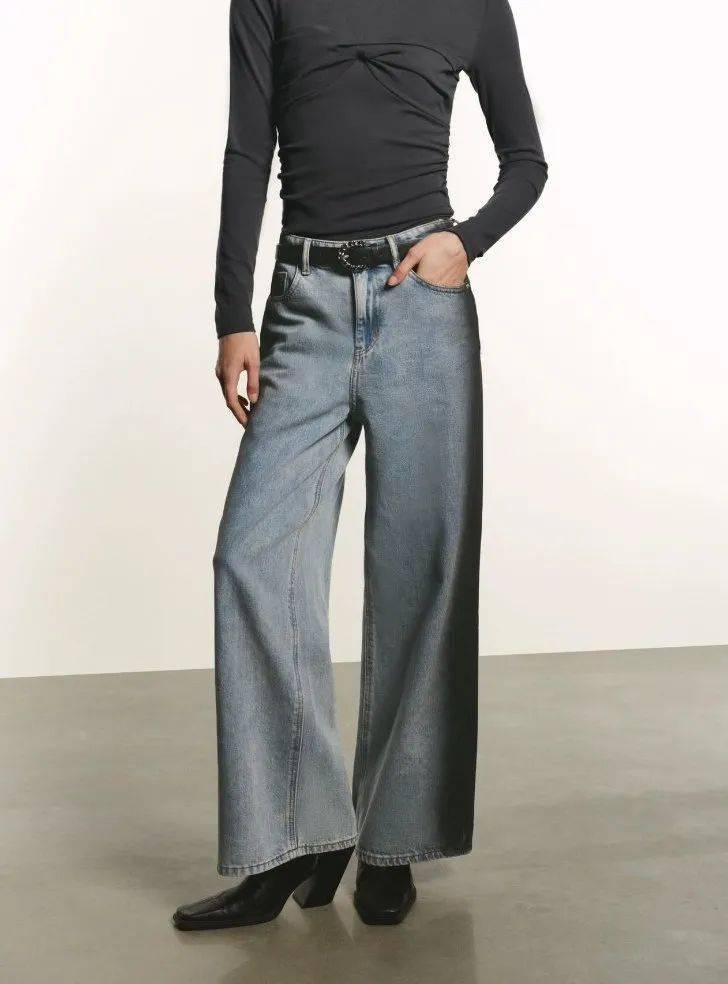 确实,那些说阔腿裤过时了的,都是骗你买几十块钱一条裤子的人_身材