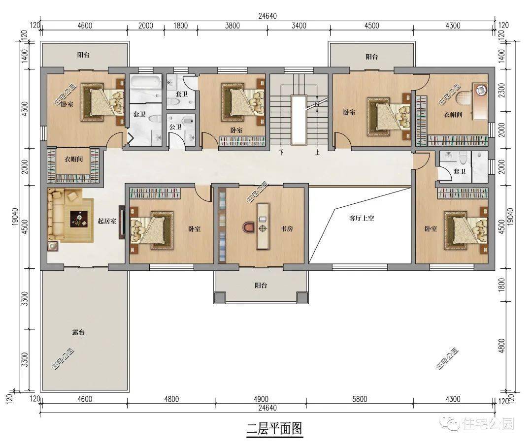 5㎡建筑面积:418㎡户型编号:22729占地尺寸:21.