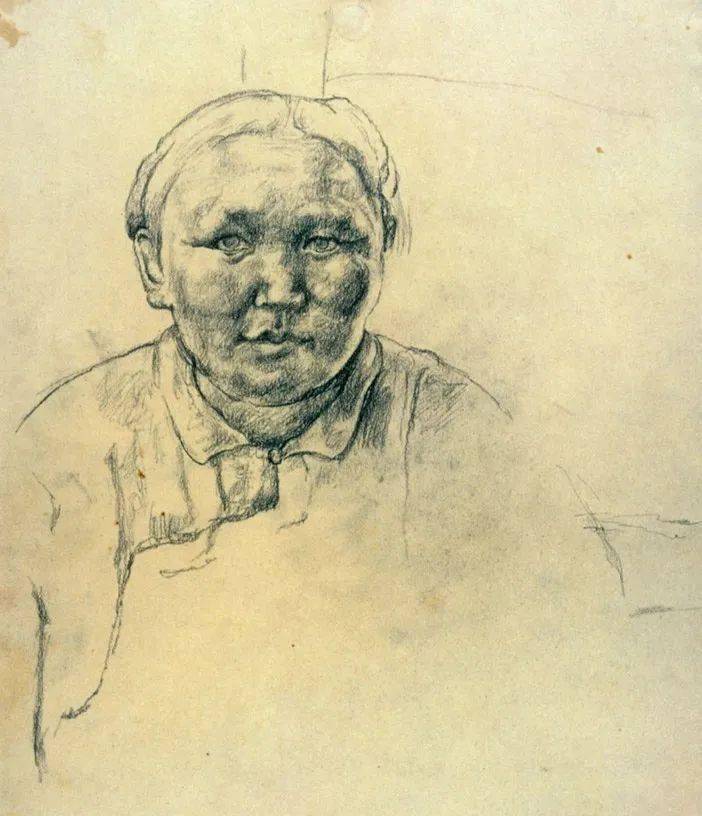 央美油画系教授,朝戈素描作品_人物_重生_个展