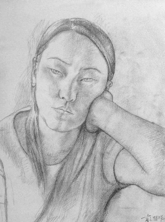 央美油画系教授,朝戈素描作品