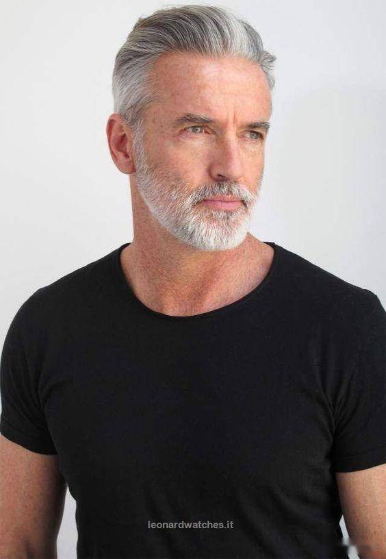 50岁以上的男士发型这样剪花白头发也帅气