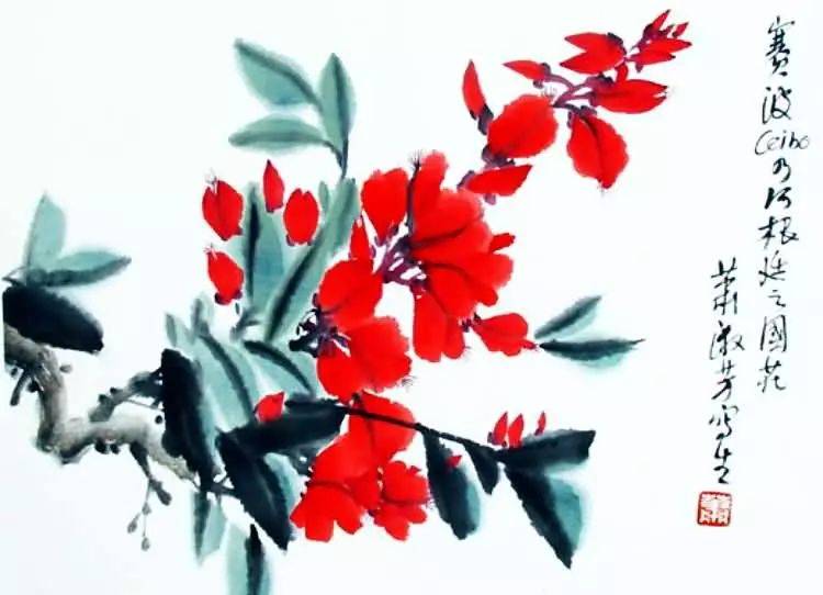 美术界"百花之神"的108幅国画小品,清新朴雅,文静娟秀!