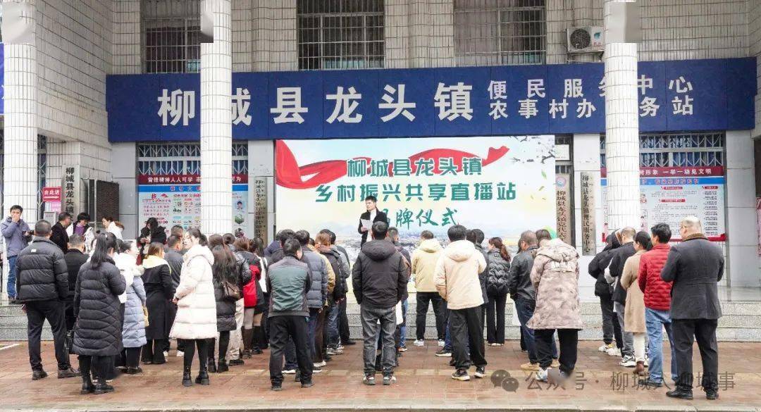 柳城第一个揭牌!_龙头镇_直播站_活动