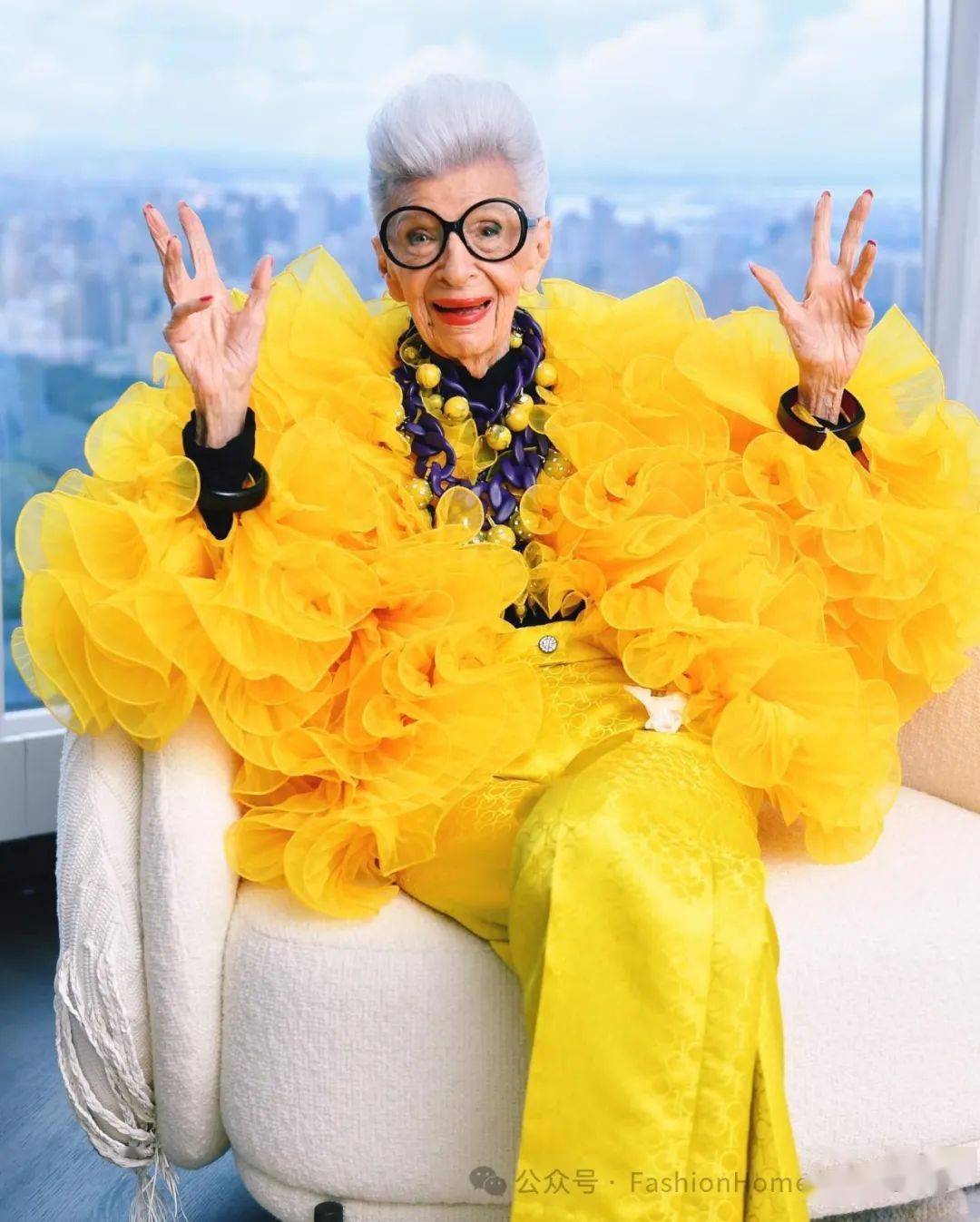 的时髦老太太iris apfel,享年102岁