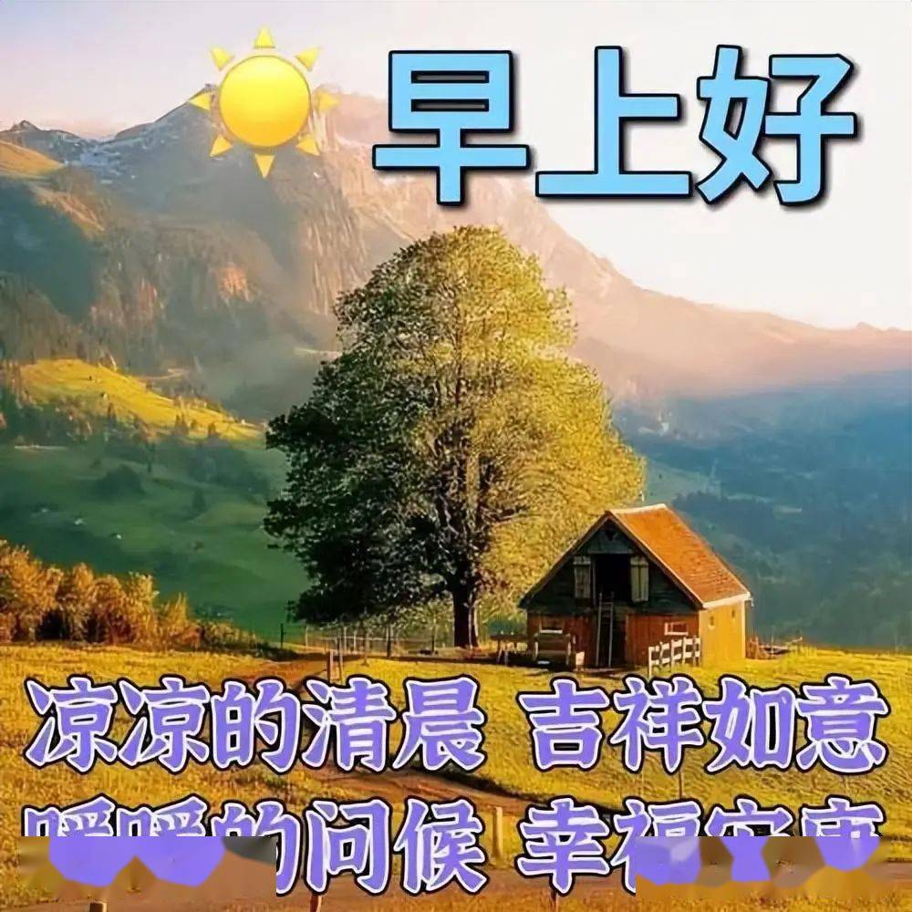 最新早上好图片精选,愿您新的一天收获新的圆满,早安!