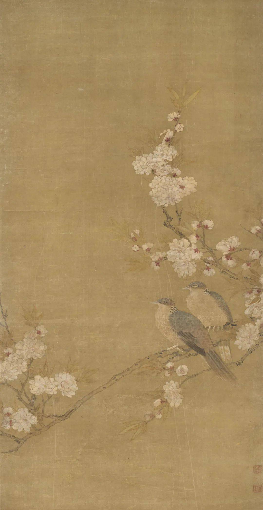 红杏枝头春意闹,历代名家春花图_杏花_局部_佚名