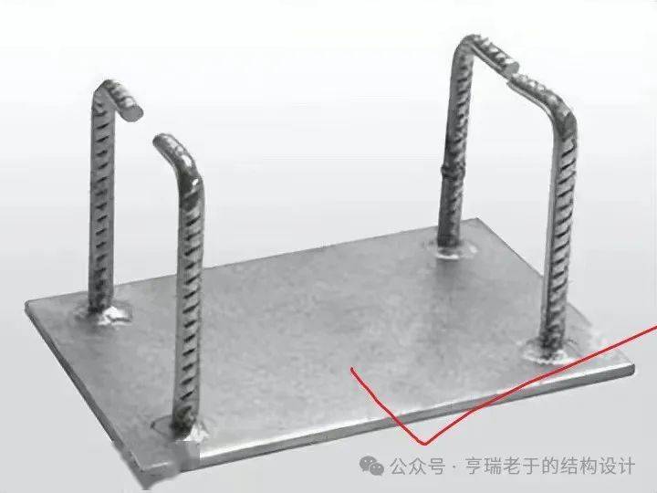 预埋件的直锚筋与锚板应采用t型焊接,不得将锚筋弯成"u"型或"l"型后用