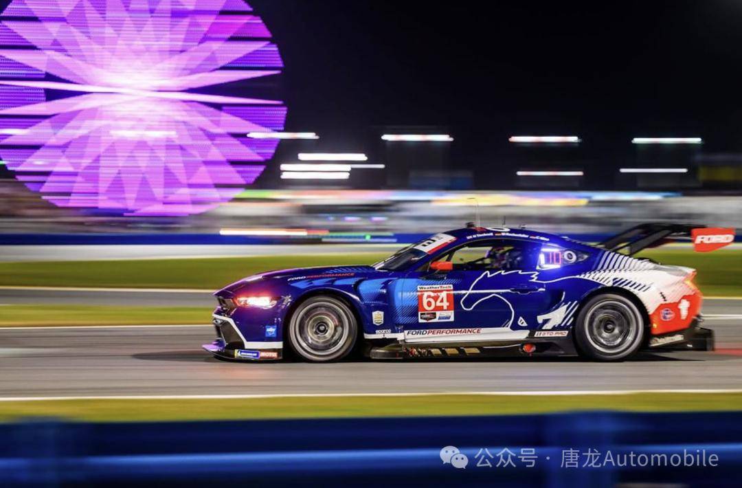 【美式赛道传奇再现】福特野马gt3在戴通纳daytona 24小时耐力赛上