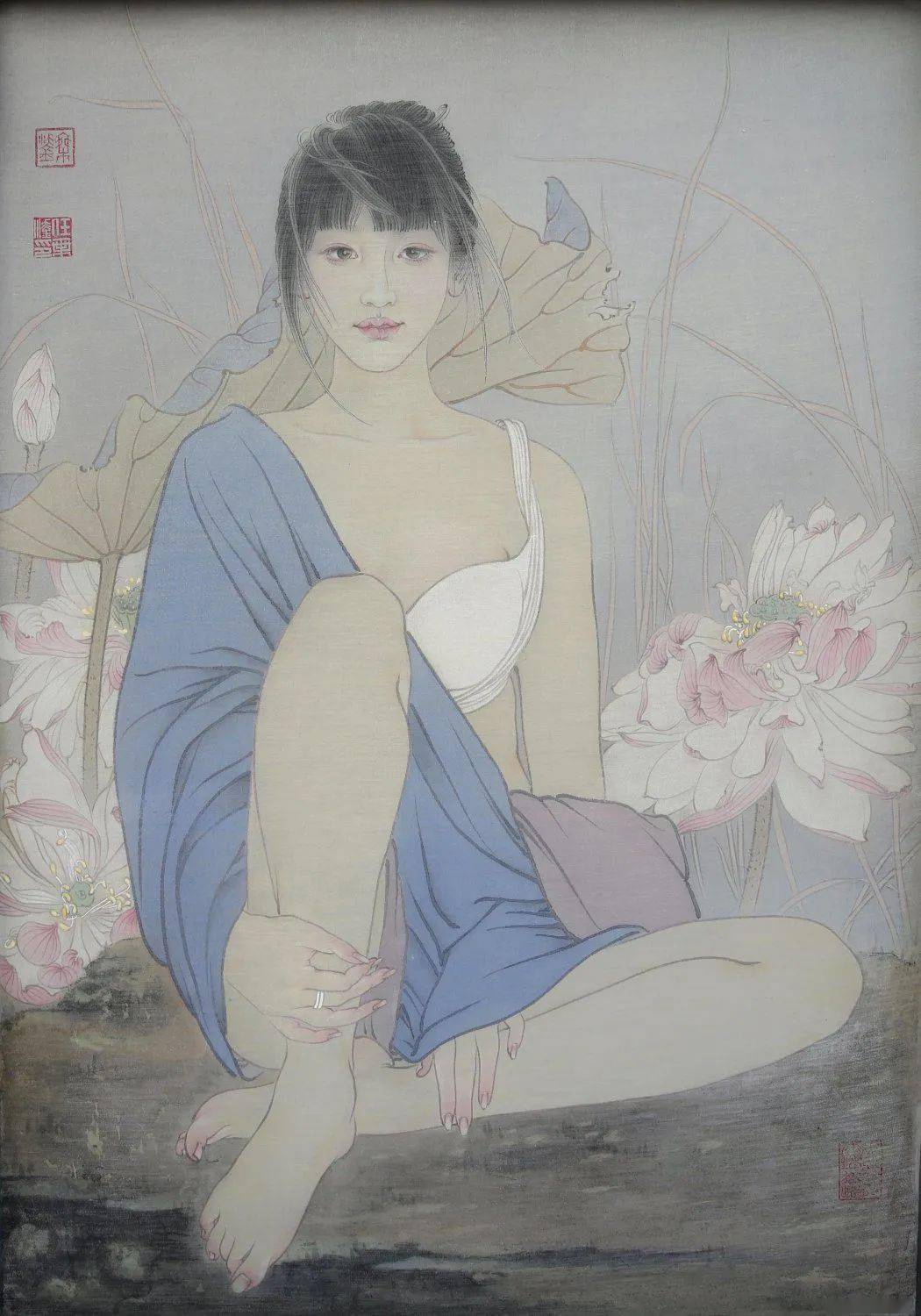 这几位美院才女的画作越看越陶醉