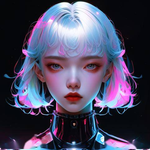 赛博朋克风头像太酷了