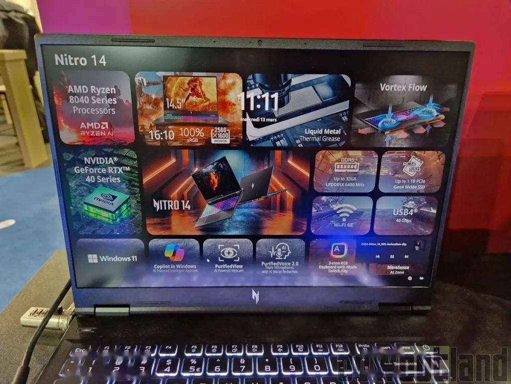 宏碁nitro暗影骑士14笔记本曝光搭载145英寸1610屏