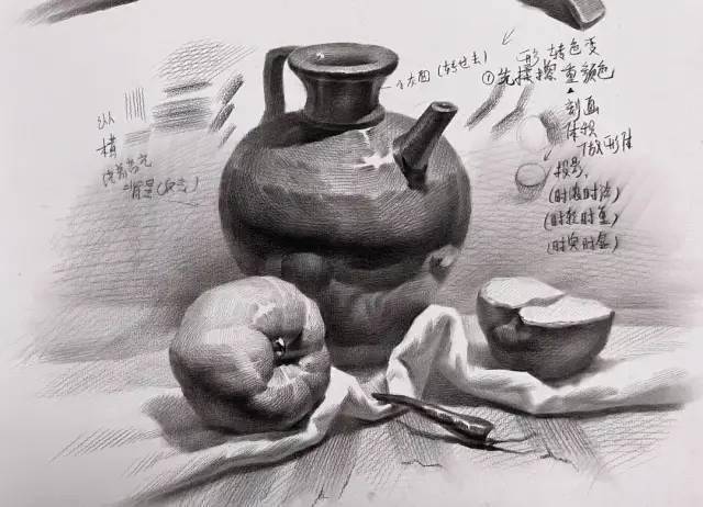 优秀素描静物作品欣赏