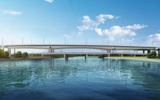 预计9月底通车嘉兴市区这座桥上桥即将登场