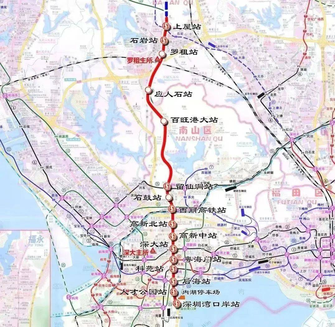 深圳地铁19号线站点图图片