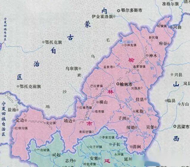 榆林市最新城市总体规划图