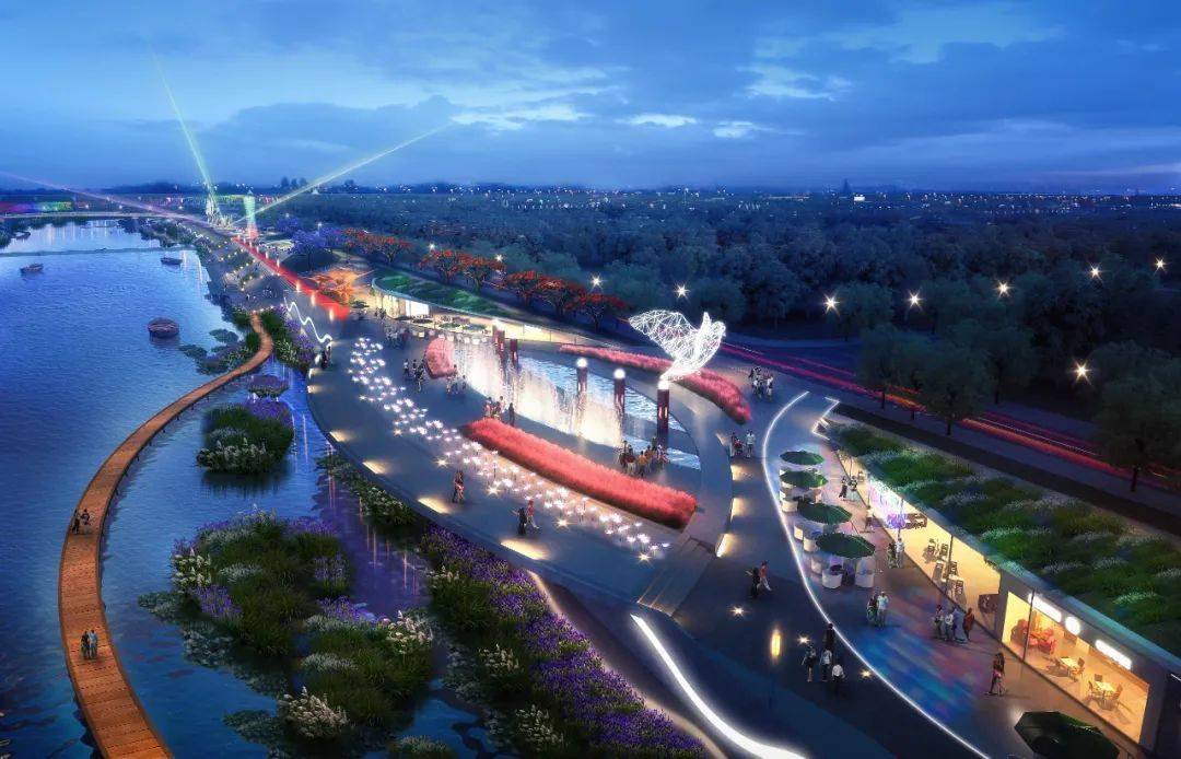 金江滨河公园建设按下加速键