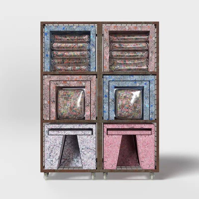 re-puzzle 推出了具有生态意识的家具系统,将可持续性与多功能内饰的
