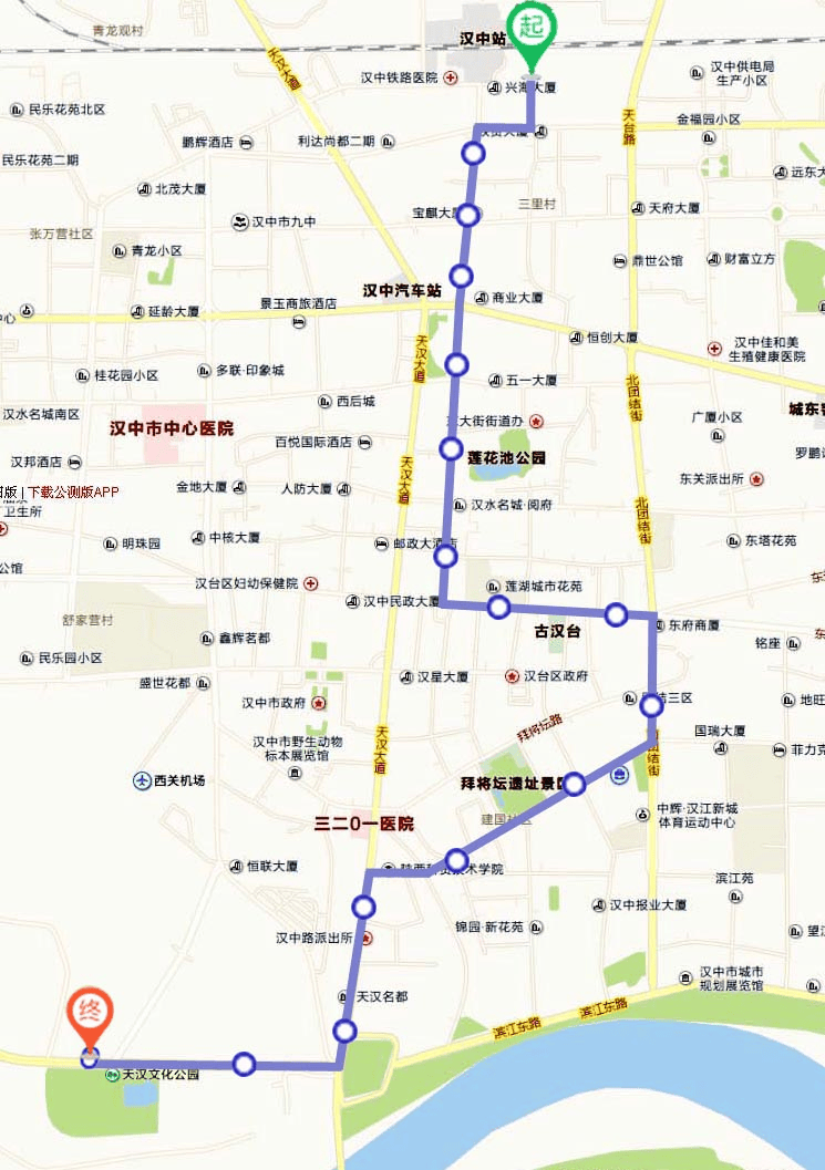 汉中21路车最新路线图图片