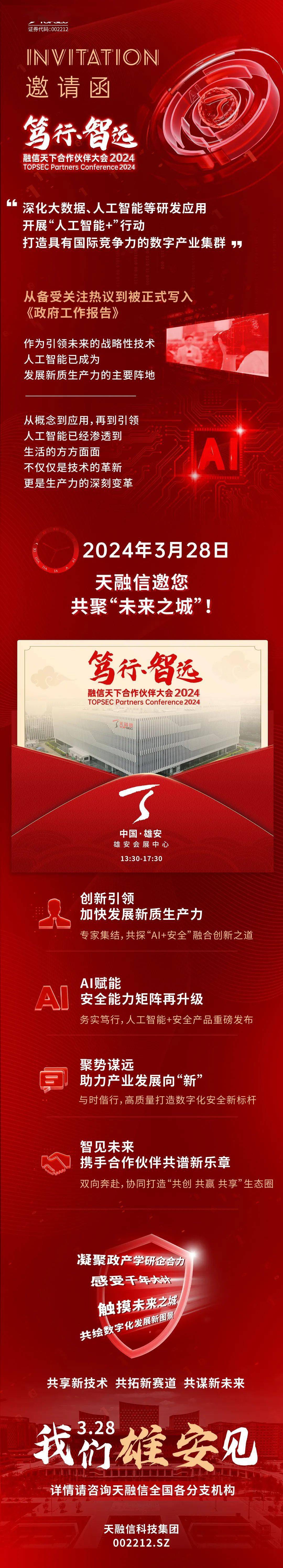 笃行智远3月28日融信天下合作伙伴大会2024与您相约未来之城