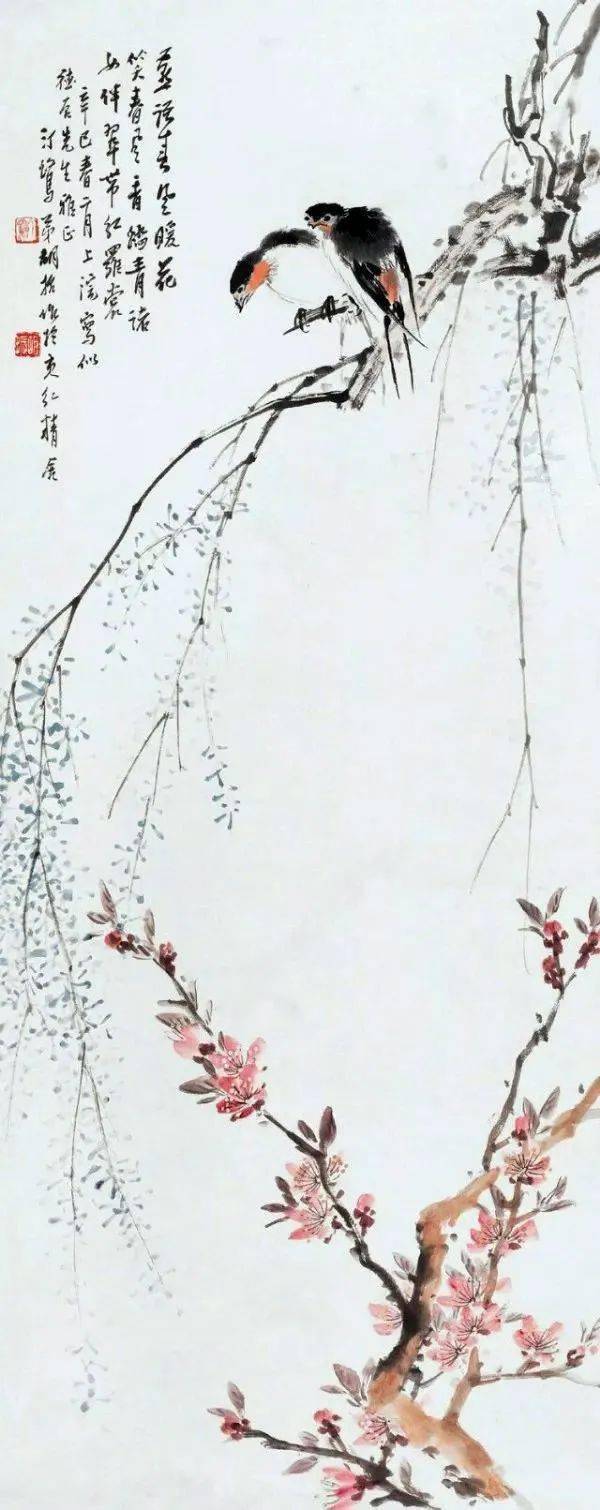 旖旎春风呢喃燕_柳燕_江寒汀_桃花