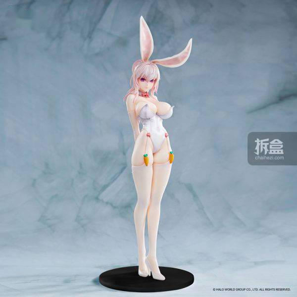 fancam兔女郎黑兔白兔34cm高日系少女手办摆件