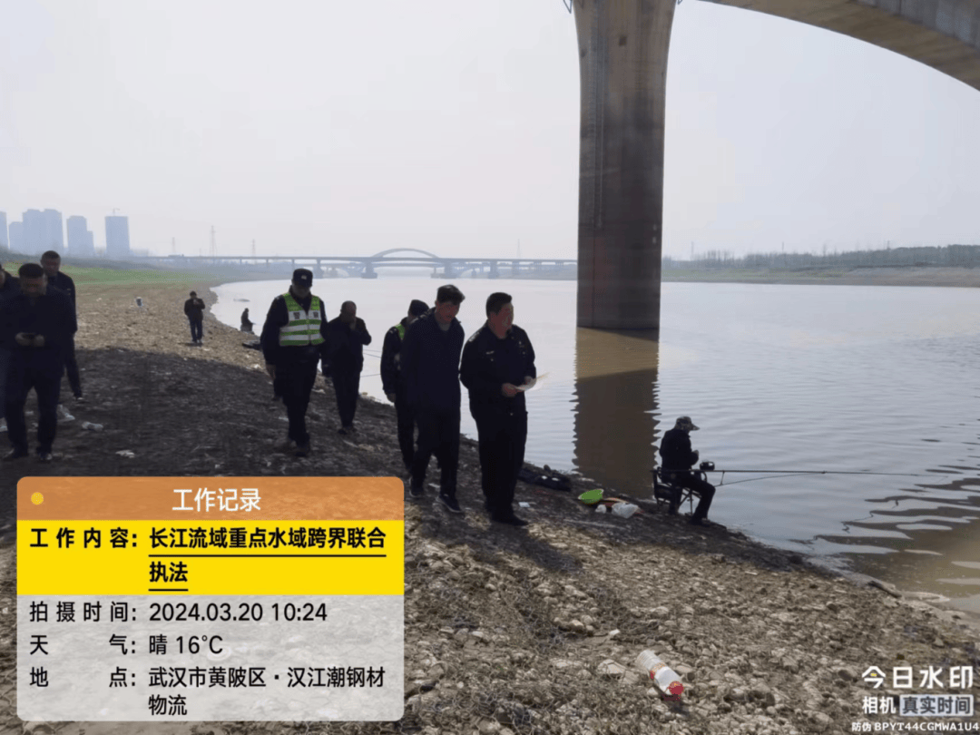 打击非法捕捞长江新区黄陂联合行动